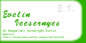evelin vecsernyes business card