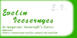 evelin vecsernyes business card
